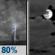 Tonight: Showers and thunderstorms before 9pm. Mostly cloudy, with a low around 79. South wind 3 to 8 mph. Chance of precipitation is 80%. New rainfall amounts between a quarter and half of an inch possible. Tonight: Showers And Thunderstorms then Mostly Cloudy