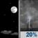 Tonight: A slight chance of rain showers between 4am and 5am, then a slight chance of showers and thunderstorms. Mostly clear, with a low around 77. East wind 8 to 12 mph. Chance of precipitation is 20%. Tonight: Mostly Clear then Slight Chance Showers And Thunderstorms