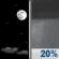 Tonight: A slight chance of rain showers after 1am. Mostly clear, with a low around 77. East wind 7 to 12 mph. Chance of precipitation is 20%. New rainfall amounts less than a tenth of an inch possible. Tonight: Mostly Clear then Slight Chance Rain Showers