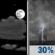 Tonight: Partly Cloudy then Slight Chance Showers And Thunderstorms